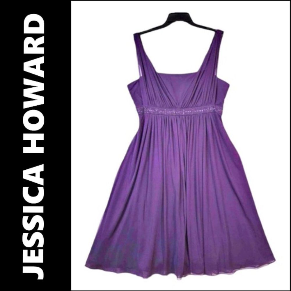 Jessica Howard Dress Size 14 Women Sleeveless Fit & Flare